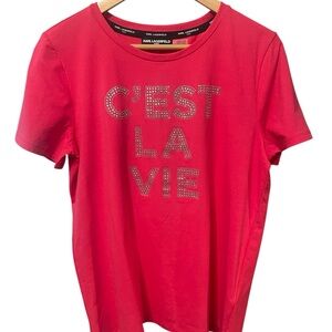 Karl Lagerfeld Vibrant Pink Tee